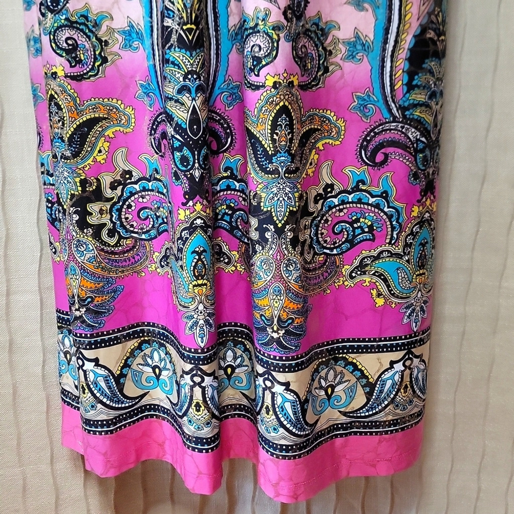 Y2K Boho Metallic Halter Style Maxi - Picture 8 of 12